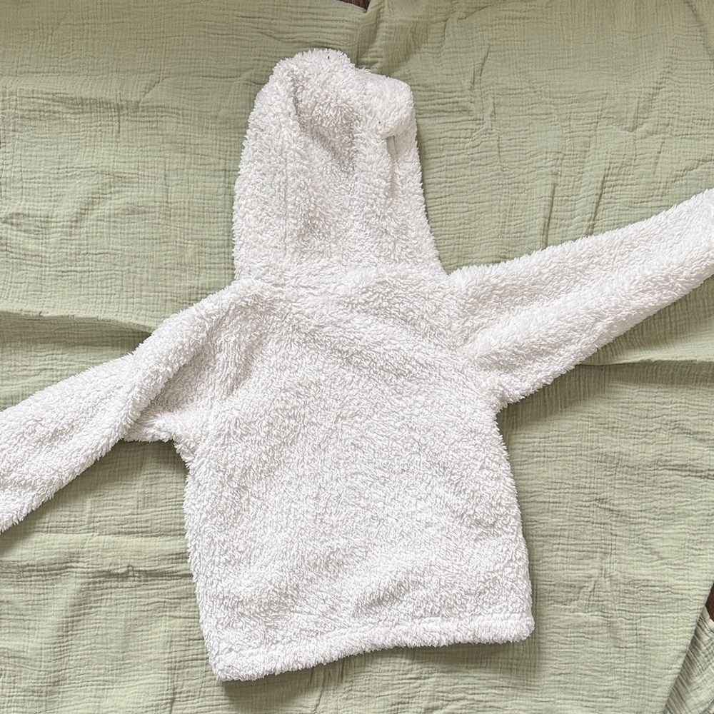 Patagonia Birch White Fleece Hoodie with Bear Ears - Picture 7 of 7